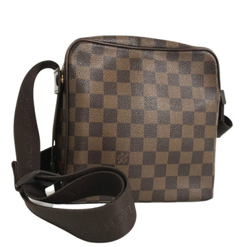 LOUIS VUITTON Shoulder Bag Olaf PM N41442 Damier Campus Brown Men's