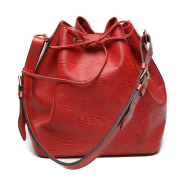 LOUIS VUITTON Petit Noe Epi Drawstring Type M44107  Castellian Red Shoulder Bag LV