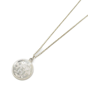 HERMES Ex Libris MM Long Necklace Necklace Silver Silver925 Silver