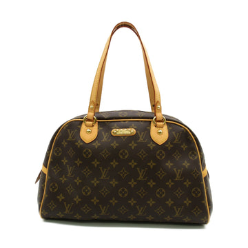 LOUIS VUITTON Montorgueil GM Shoulder Bag Brown Monogram PVC coated canvas M95566