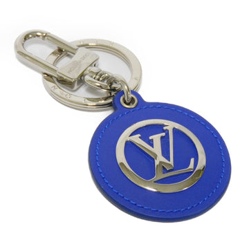 LOUIS VUITTON Keychain Portocle LV Padded Circle Keyring Bag Charm Signature Blue M00744 Men's