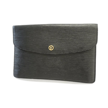 Louis Vuitton Clutch Bag Epi Montaigne M52652 Noir unisex