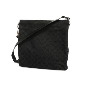 GUCCIAuth  GG Canvas Shoulder Bag 113013 Women's Black