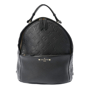 LOUIS VUITTON Monogram Empreinte Sorbonne Noir M44016 Women's Leather Backpack/Daypack