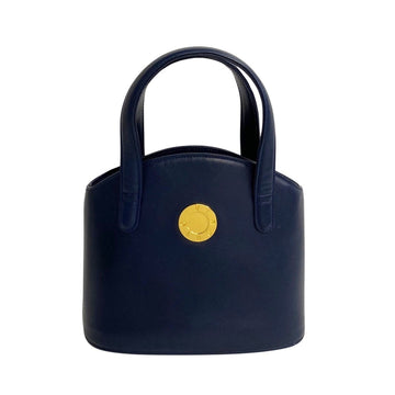 GIVENCHY Genuine leather handbag mini tote bag navy blue 22289