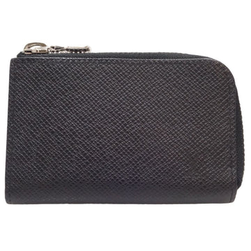 LOUIS VUITTON Taiga  Porto Monejour M63375 Coin Case Noir 083726