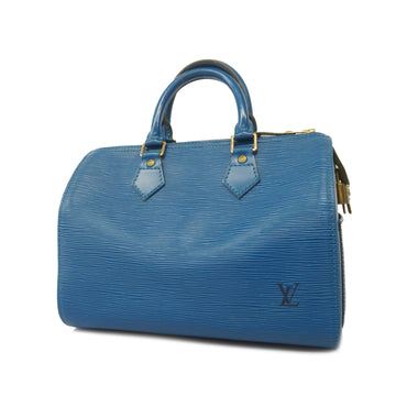 LOUIS VUITTON[3ye5663] Auth  Handbag Epi Speedy 25 M43015 Toledo Blue