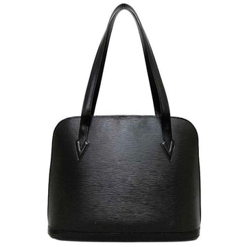 LOUIS VUITTON Tote Bag Lussac Black Noir Epi M52282 Leather VI1906  LV