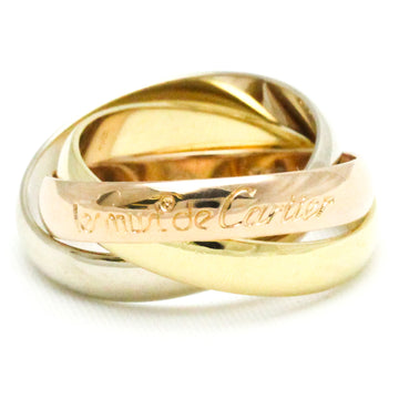 CARTIER Trinity Pink Gold [18K],White Gold [18K],Yellow Gold [18K] Fashion No Stone Band Ring Gold