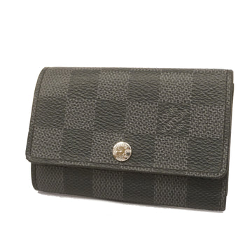 LOUIS VUITTON[3za1172] Auth  Key Case Damier Graphite Multicle 6 N62662