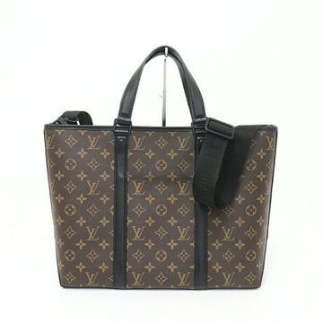 Louis Vuitton Weekend Tote PM Monogram Macassar Brown/Black Bag Shoulder M45734