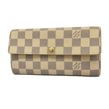 LOUIS VUITTONAuth  Bifold Long Wallet Damier Azur Portefeuille Sala N61735