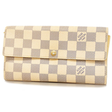 LOUIS VUITTONAuth  Damier Azur Portofeuil Sala N61735 Long Wallet [bi-fold]