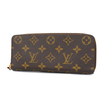 LOUIS VUITTONAuth  Monogram Portofeuil Clemence M60742 Women's Long Wallet [bi-fold] Fuchsia