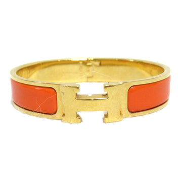 HERMES Click Crack Bracelet Gold Orange Palladium