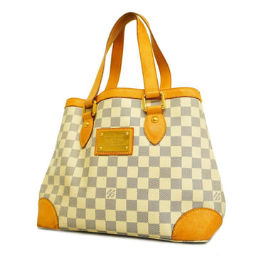 LOUIS VUITTON Tote Bag Damier Azur Hampstead PM N51207 White Ladies