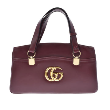 Gucci GG Marmont Ally Bordeaux Women's Leather Handbag