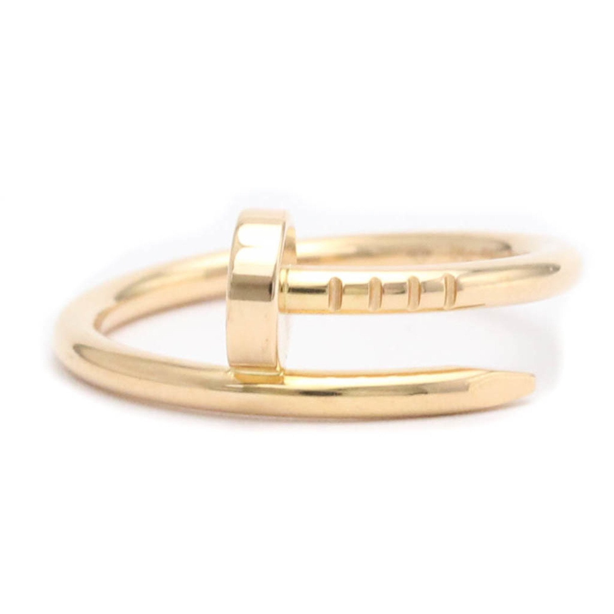 Polished CARTIER Juste un Clou Ring SM 50 US 5 1 4 18K Gold BF553569