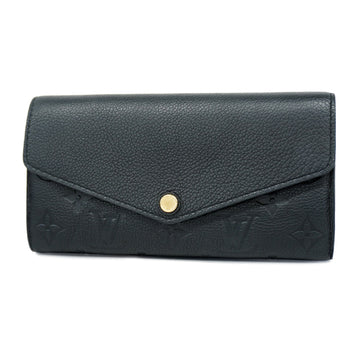 LOUIS VUITTONAuth  Monogram Empreinte Portefeuille Sarah M61182 Wallet Noir