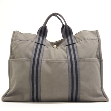 HERMES Fool Toe Tote Bag Gray Unisex