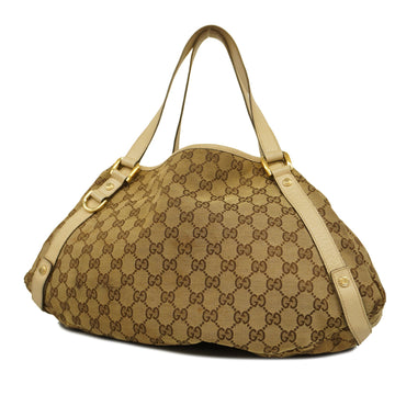 GUCCIAuth  Tote Bag 130736 Women's GG Canvas Beige