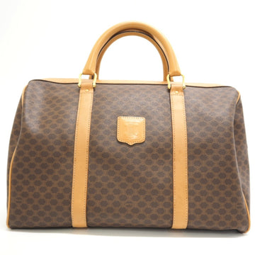 CELINE/ M12 Macadam Pattern Boston Bag Brown Unisex