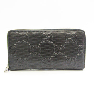 GUCCI GG Embossed 625558 Women,Men Leather Long Wallet [bi-fold] Black