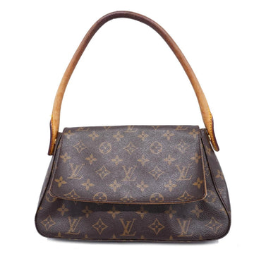 LOUIS VUITTON Shoulder Bag Monogram Looping M51147 Brown Ladies