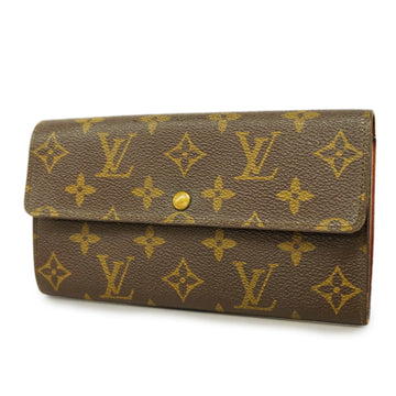 LOUIS VUITTONAuth  Monogram Porto Mone Credit M61723 Unisex Long Wallet