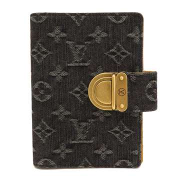 LOUIS VUITTON R21038 Agenda MM Black Notebook Cover Monogram Women's