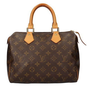 Louis Vuitton Speedy 25 Monogram Handbag Canvas Brown Ladies