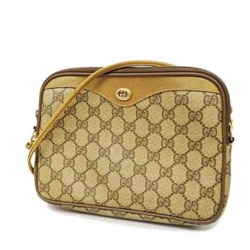 GUCCIAuth  Shoulder Bag 97 02 068 Women's GG Supreme,Leather Beige