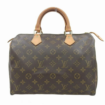 LOUIS VUITTON Monogram Speedy 30 Handbag Boston Bag M41526 Brown Women's