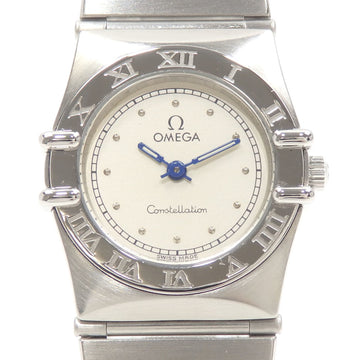 OMEGA Watch Constellation Ladies Quartz SS 1570.30 Battery Operated