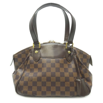 Louis Vuitton Verona PM Ladies Handbag N41117 Damier Ebene (Brown)