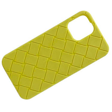 BOTTEGA VENETA iPhone 12 PRO MAX 13 Case Yellow Intrecciato Rubber Silicone  Cover Smartphone Women's Accessories