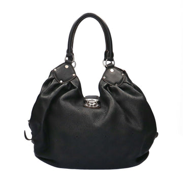 Louis Vuitton XL Monogram Mahina Shoulder Bag Noir Ladies