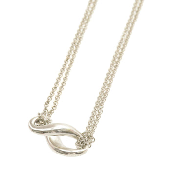 TIFFANY Figure Eight W Chain Necklace Silver Ladies