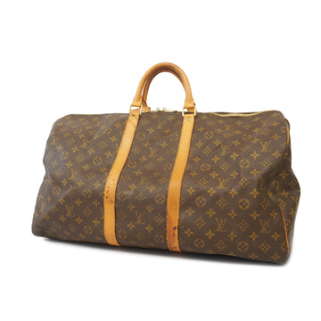 LOUIS VUITTONAuth  Monogram Keepol 55 M41424 Men,Women,Unisex Boston Bag