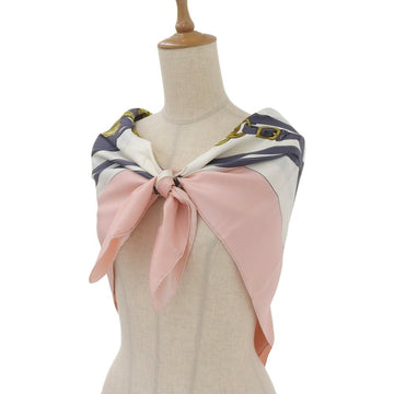 HERMES Carre 90 BRIDES de GALA scarf muffler silk pink multicolor