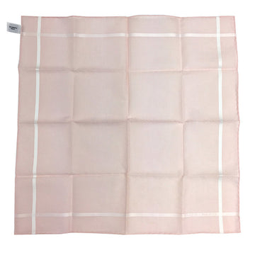 HERMES handkerchief jacquard H cotton boyfriend unisex pocket square neckerchief 100% light pink