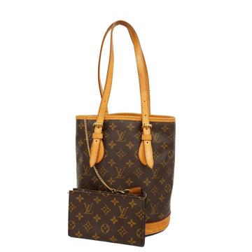 LOUIS VUITTON Tote Bag Monogram Petit Baguette M42238 Brown Ladies