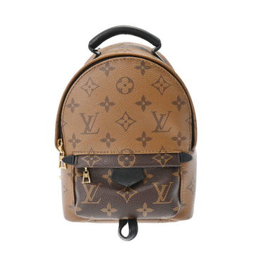 LOUIS VUITTON Monogram Reverse Palm Springs Mini Camel M44872 Women's Canvas Backpack/Daypack