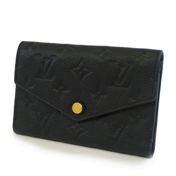 LOUIS VUITTON Trifold Wallet Monogram Empreinte Portefeuille Curieuse Compact M60568 Noir Ladies