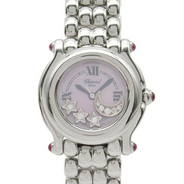 CHOPARD Happy Sports Moonstar Wrist Watch watch Wrist Watch 27/8250-21 Quartz Pink Pink shell Stainless Steel diamond 27/8250-21