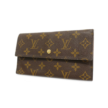 LOUIS VUITTONAuth  Monogram Porto Tresor International M61215 Women,Men,Unisex Long Wallet [tri-fold]