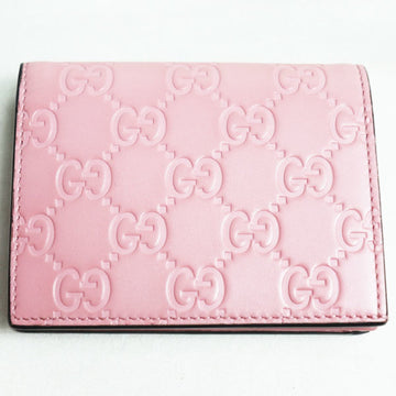 GUCCI Bi-fold card case with bill compartment pink 410120 ladies