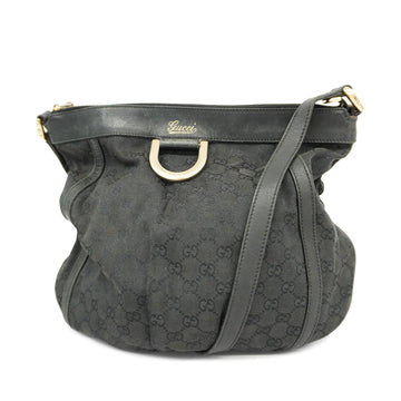 GUCCIAuth  GG Canvas Shoulder Bag 204940 Women's Black