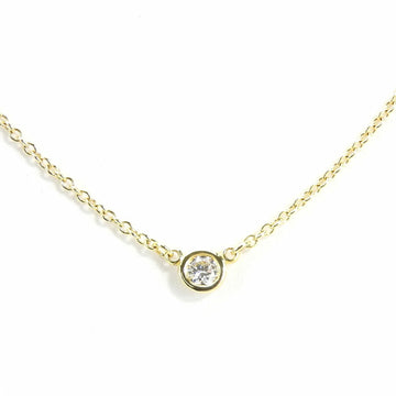 TIFFANY Necklace By the Yard 750 K18 YG Yellow Gold Approx. 1.9g Diamond Accessories Elsa Peretti Women's  & Co. necklace jewelry accessories