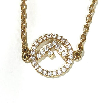 FENDI Circle Gold GP Brand Accessories Necklace Ladies